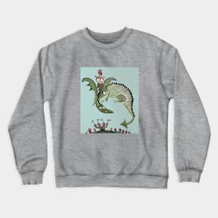 Cat and Dragon Crewneck Sweatshirt